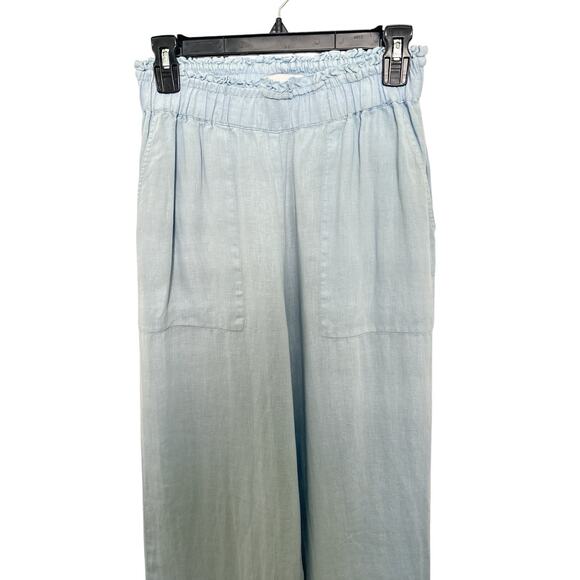Michael Stars Women's Blue 100% Linen Pant Size S - Picture 2 of 9